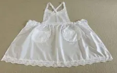 エプロン　白　レース