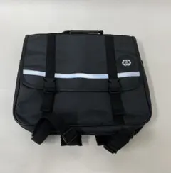 学生鞄 リフレクター付きブラックナイロンバッグ 日本製