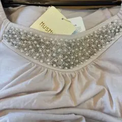 Hushush ♡ビーズ装飾 フリル袖カットソーのサムネイル