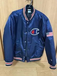 希少Champion ネイビー スタジャン M