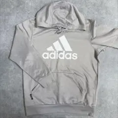 adidas アディダス パーカー グレー フーディー スウェット　古着　169