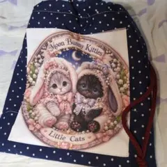 巾着袋パネル猫ハンドメイド