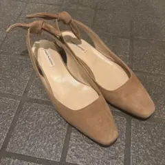 美品★FABIO RUSCONI スエード リボン パンプス37のサムネイル