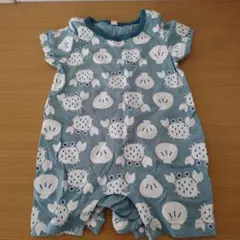 ベビー　半袖　ロンパース　80cm カニ　小さめなので70サイズ