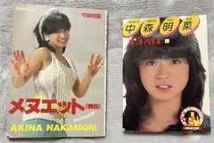 中森明菜　ミニ写真集2冊セット　メヌエット　ポップアイドル　明星付録　写真集