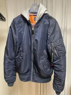 ALPHA INDUSTRIES MA-1 フライトジャケット S ネイビー