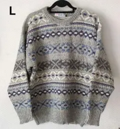 Generati of Rainers フェアアイル柄ニットセーター