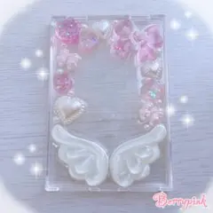 【SALE】【50%オフ】B級品♡硬質ケース　トレカケース♡デコ　レジン♡羽