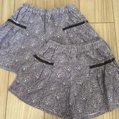 BeBe ショートパンツ【110】【120】2枚組