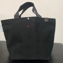 Hearties ブラック トートバッグ