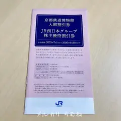匿名配送 京都鉄道博物館 入館割引券 JR西日本グループ 株主優待割引券 1冊