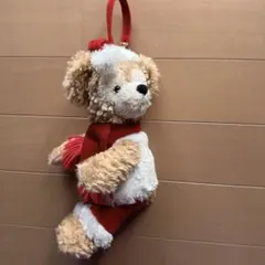 【美品】ダッフィー クリスマスMサイズ　サンタ ダッフィー Mサイズ 大きい ぬいぐるみ 2019 クリスマス サンタ