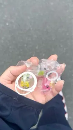 ほっぺちゃんガチャガチャめじるしアクセサリー緑