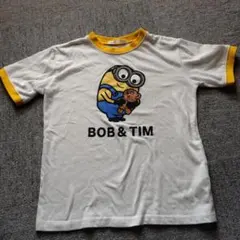 ikka ミニオンズ ボブ＆ティム Tシャツ 130サイズ