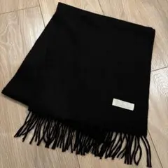 値下げ！オルドス ORDOS カシミヤ マフラー ブラック ユニセックス