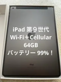 【ぱんだ様専用】iPad 第９世代 Wi-Fi＋Cellular 64GB