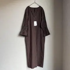 ジャーナルスタンダード　ストライプワンピース　フレア袖　36表記（S〜M相当）
