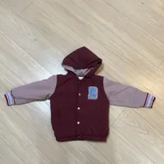 フード付きバーガンディジャケット