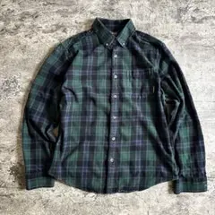 Eddie Bauer 長袖ネルシャツ チェック柄 M シャモアクロスメンズ古着