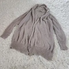 マーレンダム MARLENE DAM ITALY カーディガン グレー 長袖 L