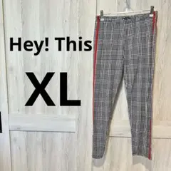 一点物✨️ Hey! This チェック柄 スキニーパンツ 【XL】 ズボン