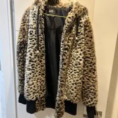GLAD NEWS レオパード柄 ボアジャケット
