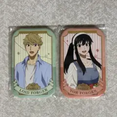 SPY×FAMILY ロイド ヨル スクエア缶バッジ