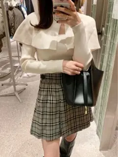 【美品】SNIDEL チェックプリーツスカート サイズ0