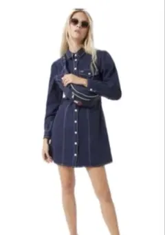 【 最終値下げ ¥3400 】TOMMY JEANS デニムワンピース