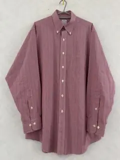 美品 Brooks Brothers 長袖シャツ M ボタンダウン チェック