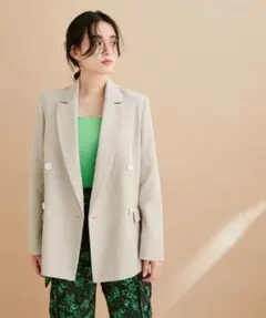 【お値下げ】アダムエロペ リネンライクキャンバスジャケット