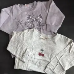 ベビー服90㎝トレーナー、ロンT2枚セット