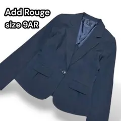 アッドルージュ レディース テーラードジャケット 1つボタン 黒系【M相当】