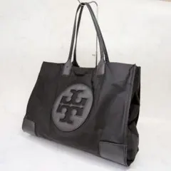 TORY BURCH トートバッグ ブラック ナイロン エナメルのサムネイル