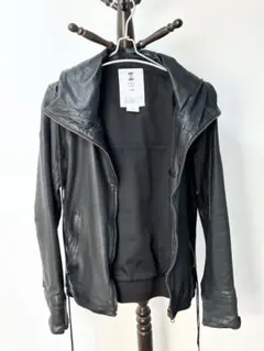 LPL' フード付き羊皮ジャケット サイズ46