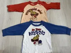 HYSTERIC MINI ヒスミニ ロンT 2枚セット　60 70