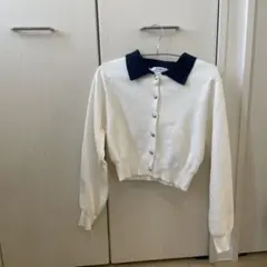 NICE CLAUP ボタン付きカーディガン