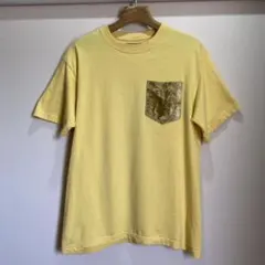 NEPENTHES 凡 ベロアポケット Tシャツ イエロー M 丸胴 USA製のサムネイル