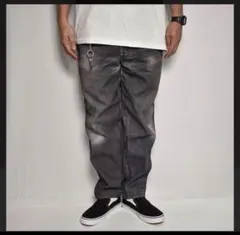 FakeVintage DenimEasyPants Type-BK