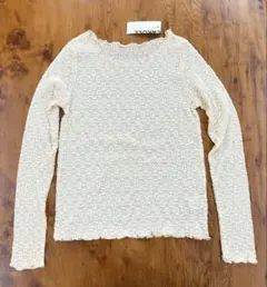 LAKOLE 花柄 プルオーバー オフ白　S