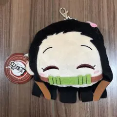 鬼滅の刃　禰豆子 ぬいぐるみ型カード入れ 小物入れとリール付き