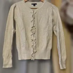 Gapラメ入りフリルカーディガン 160cm