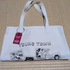 ヤングタウン　ヤンタン　トートバッグ　赤キーホルダー