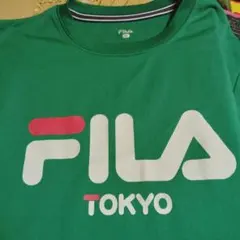 FILA TOKYO Tシャツ グリーン Mサイズ