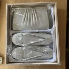 草履とバッグのセット ベージュ