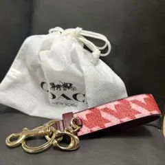 COACH キーホルダー バッグチャーム ピンク