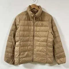 美品 ユニクロ レディース ダウンジャケット ウルトラライトダウン キャメル