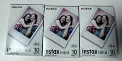 Fujifilm instax mini 10枚入りフィルム 3パック