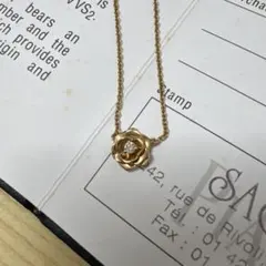 PIAGET ローズ ネックレス K18YG ダイヤ　バラ　保証書あり　2015のサムネイル