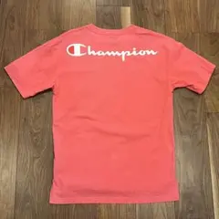 【M】Champion(チャンピオン) メンズ半袖Tシャツ ピンクバックプリントのサムネイル
